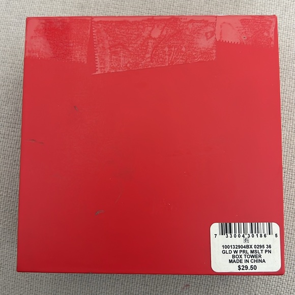 Charter Club Gold-Tone Crystal & Faux Pearl Wreath Pin/ Brooch New in Box $29.50 - Picture 5 of 6